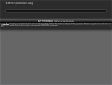 Tablet Screenshot of katzenpension.org